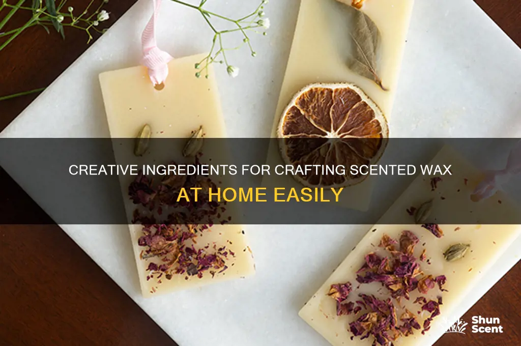 what can be used to make scent wax