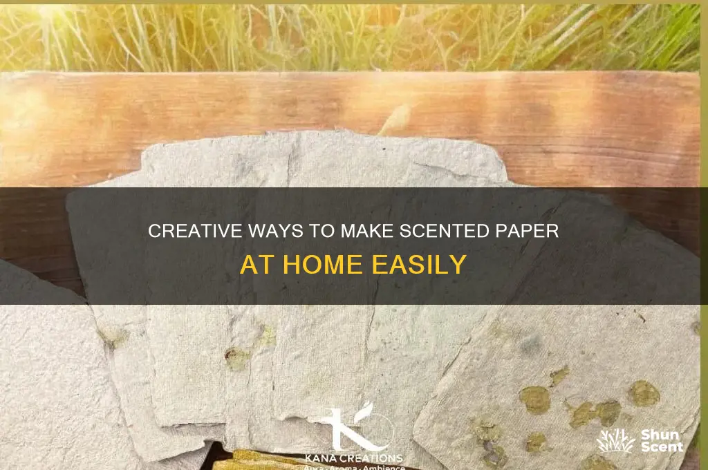 what can i put to become scented paper