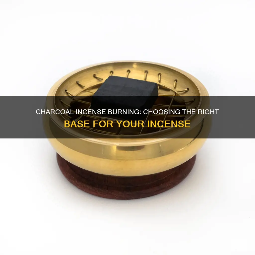 what can i put under charcoal for burning incense