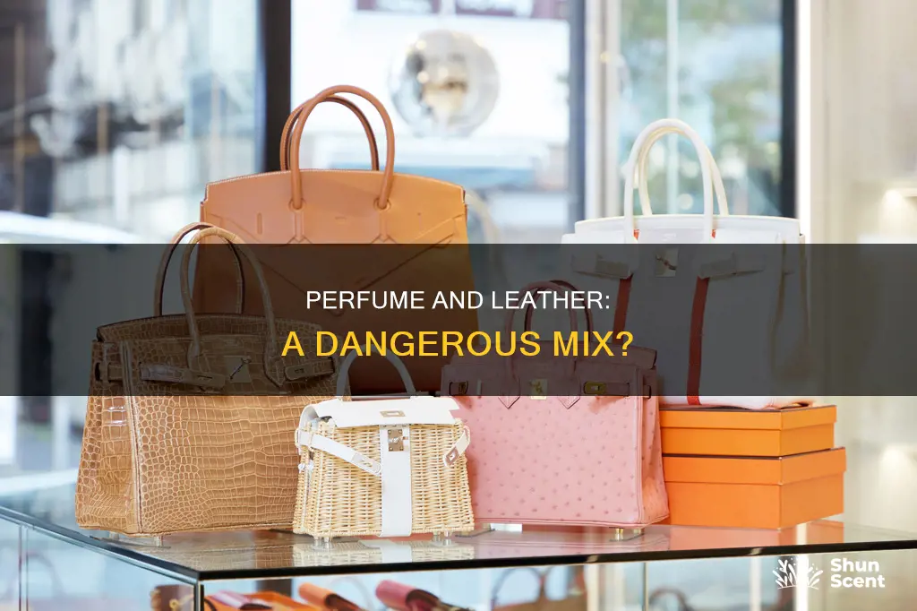 what can perfume do to leather