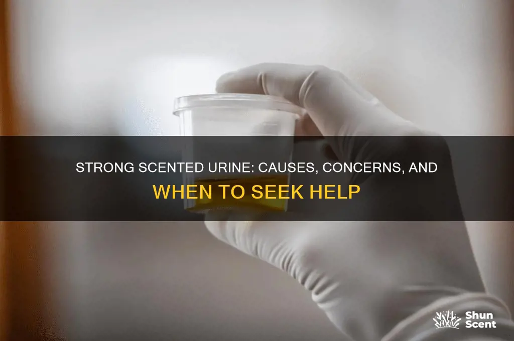 what can strong scented urine be caused by
