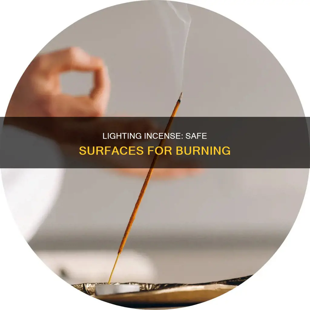 what can you light an incense on
