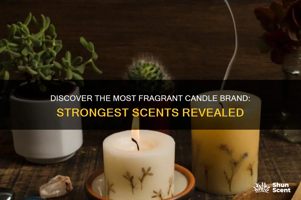 what candle brand has the strongest scent