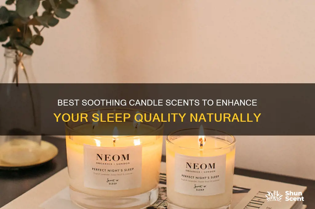 what candle scent helps you sleep