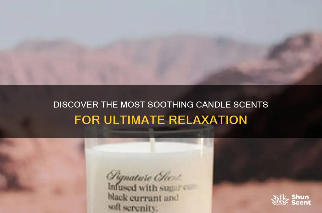 what candle scents are calming