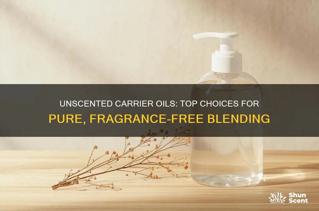 what carrier oils have no scent