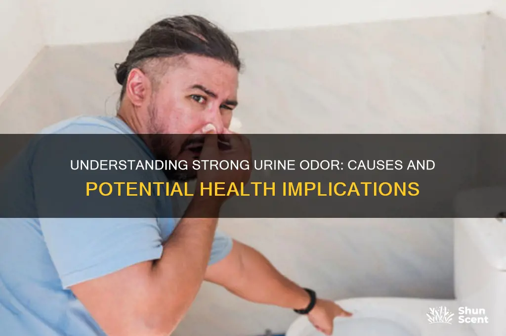 what causes strong urine scent