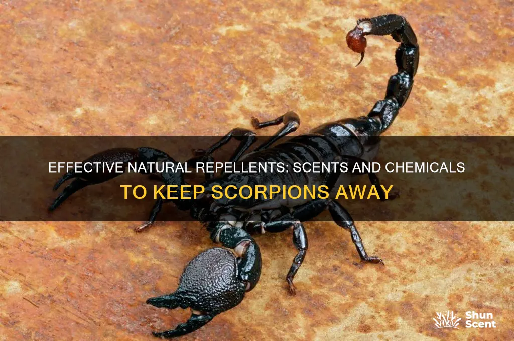 what chemical or scent keeps scorpions away