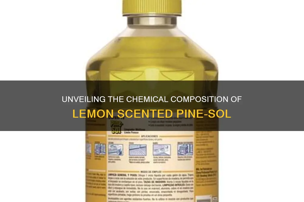what chemicals are in lemon scented pine sol