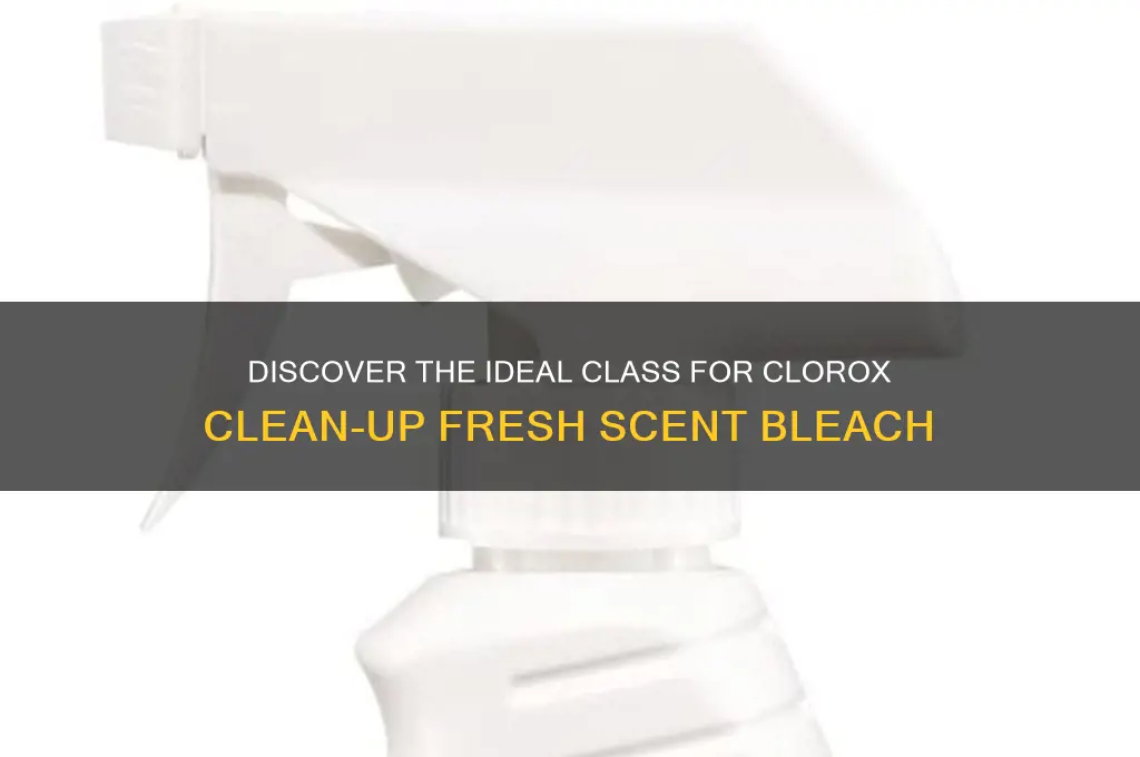 what class clorox clean-up cleaner bleach1 fresh scent found in