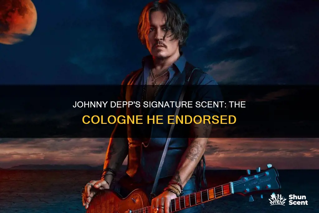 what cologne did jonny depp promote