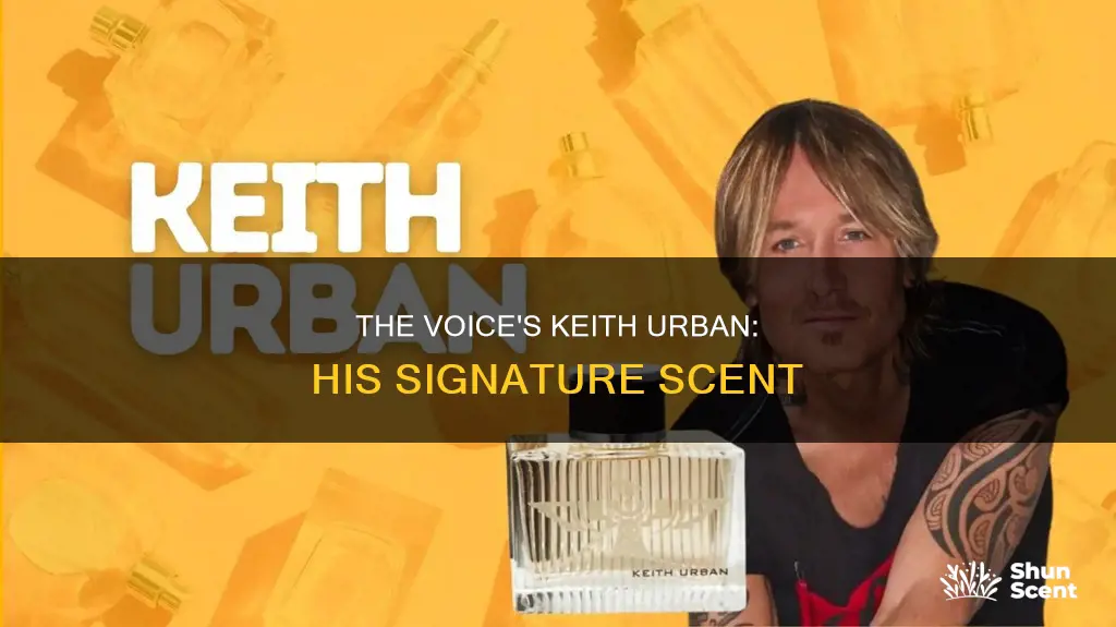 what cologne did keith urban wear on the voice