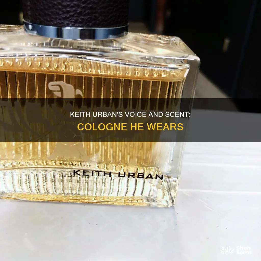 what cologne is keith urban wearing on the voice