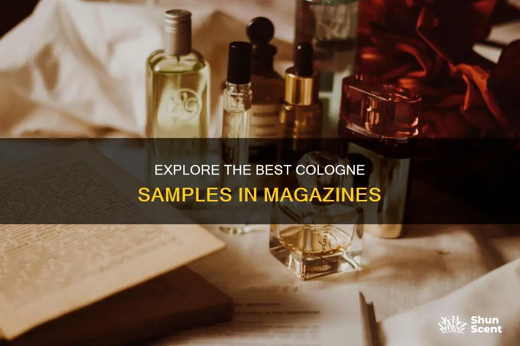 what cologne samples are in magazine