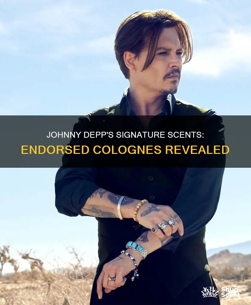 what colognes has johnny depp endorse