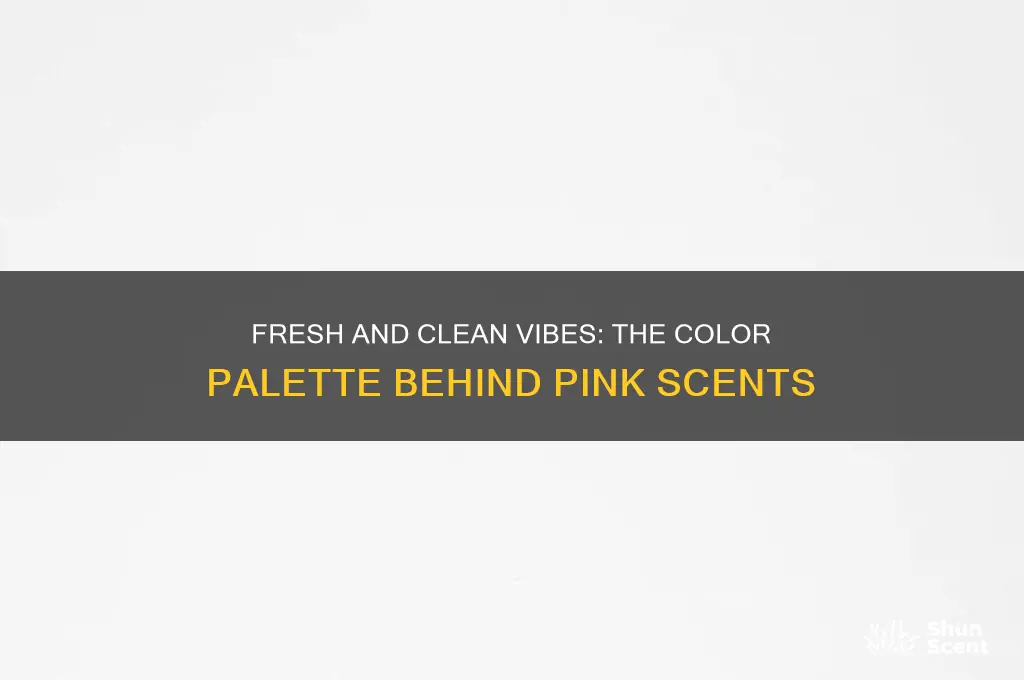 what color represents the pink scent fresh and clean