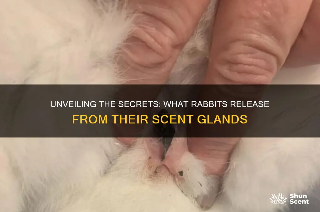 what comes out of a rabbits scent glsnd
