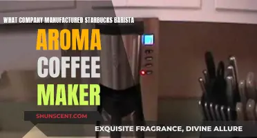 Who Made Starbucks Barista Aroma Coffee Maker?