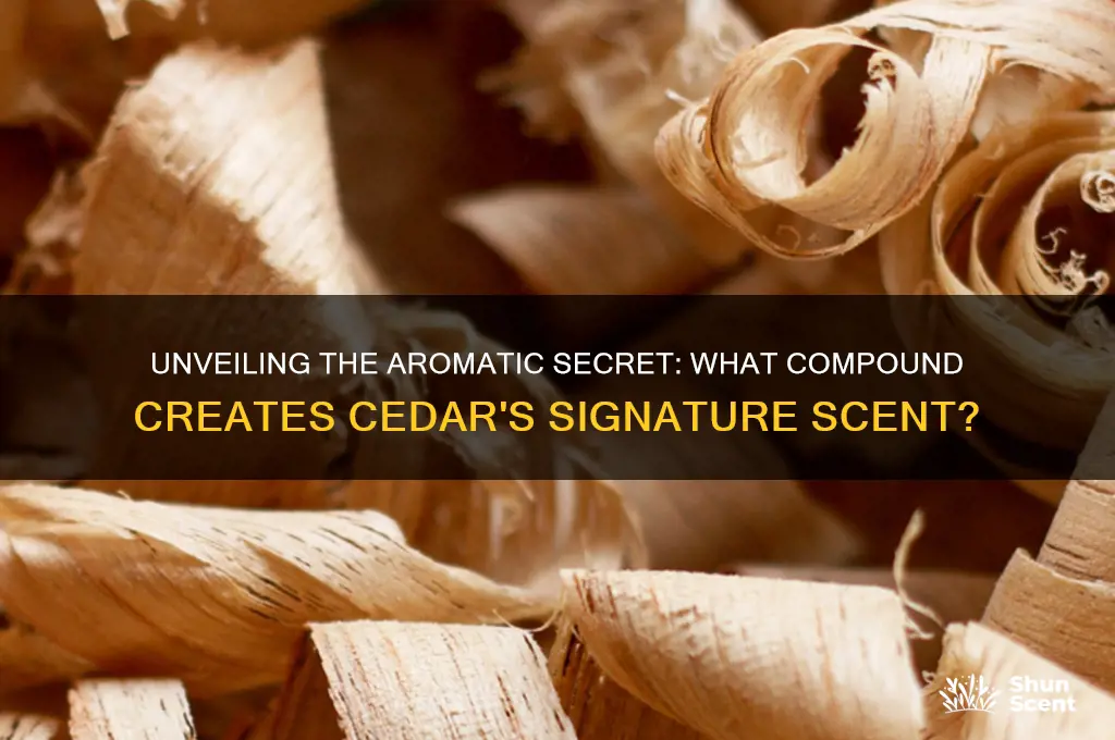 what compound makes cedar scent