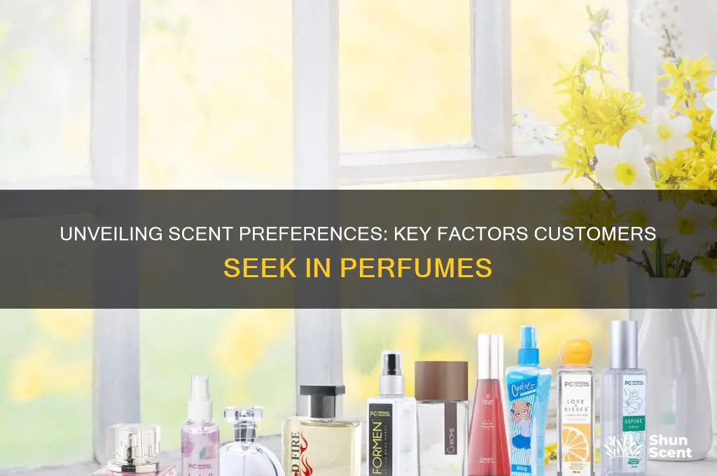 what customers look for in perfume