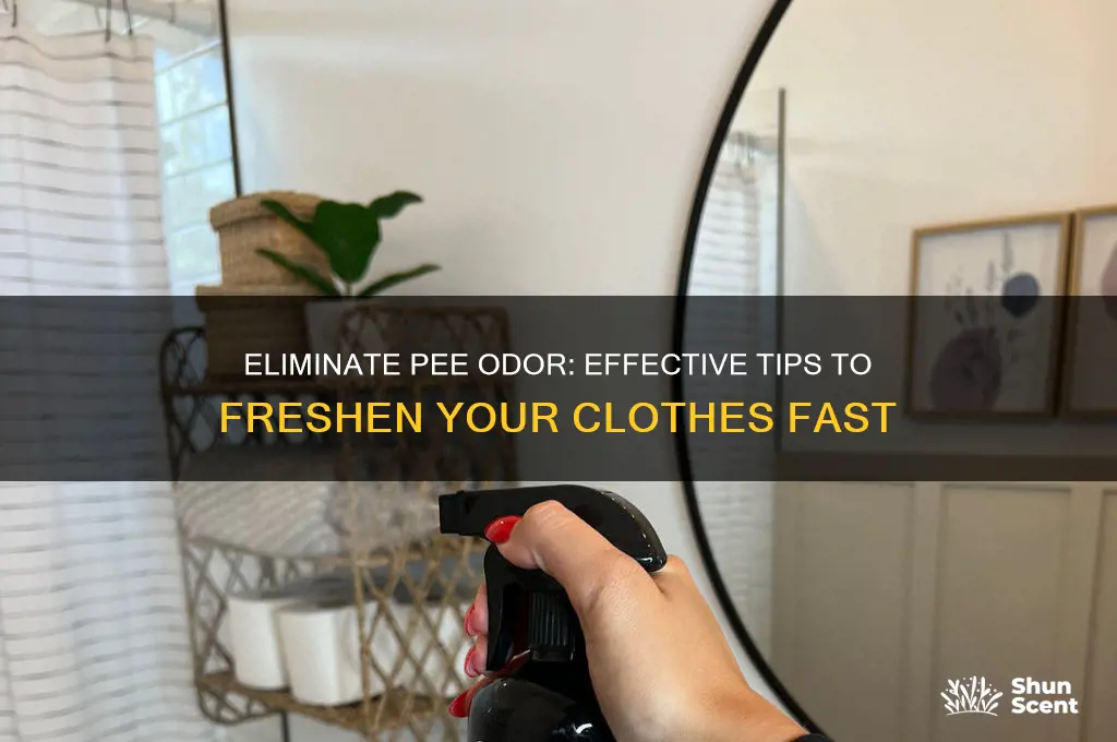 what cut pee scent in clothes