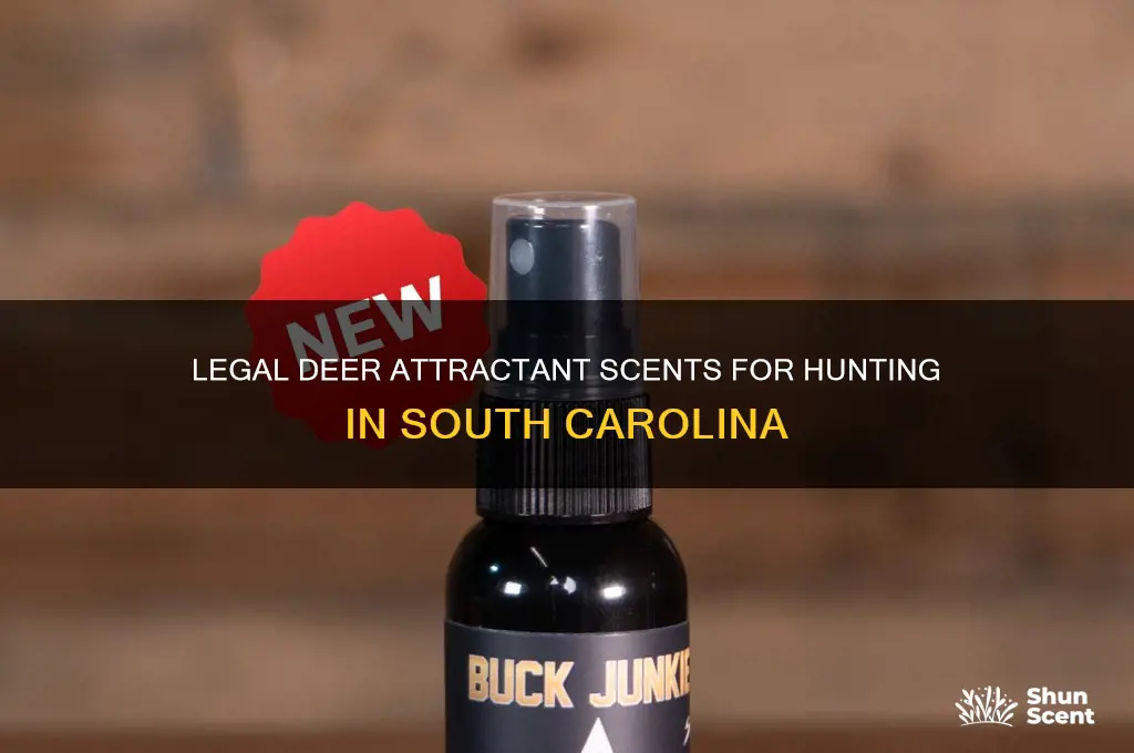 what deer attractant scents are legal in south carolina
