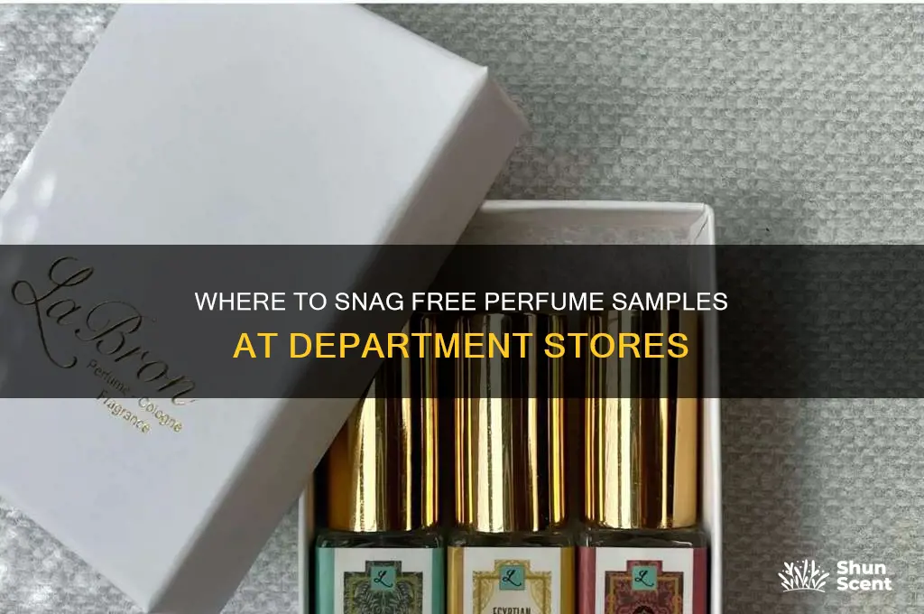 what department stores give perfume samples