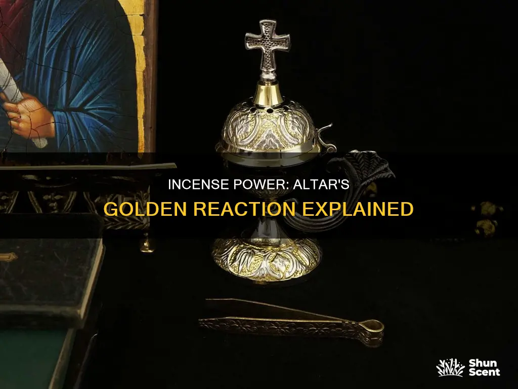 what did the incense cause the golden altar to do