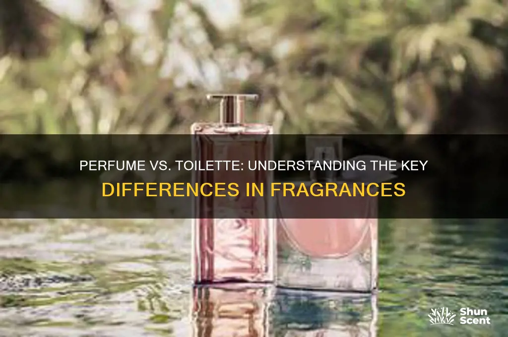 what difference perfume and toilette