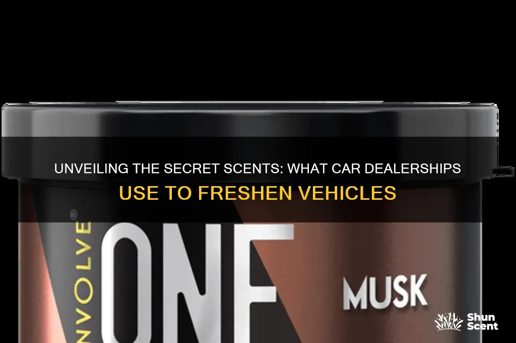 what do car dealerships use to scent the cars