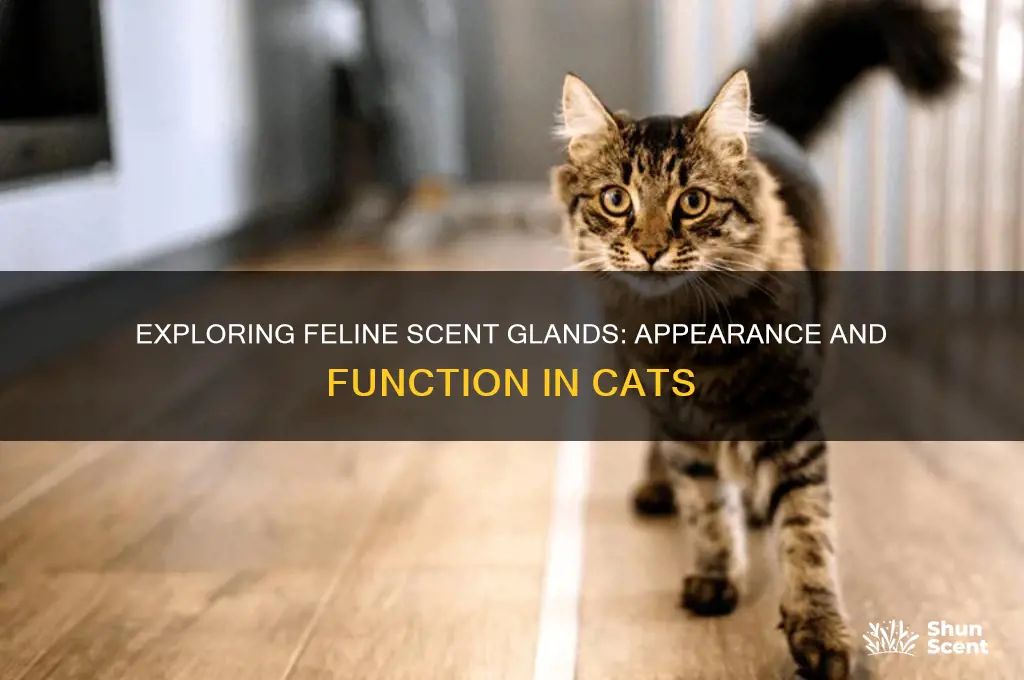 what do cats scent glands look like