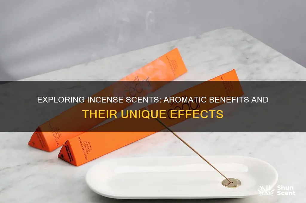 what do different incense scents do