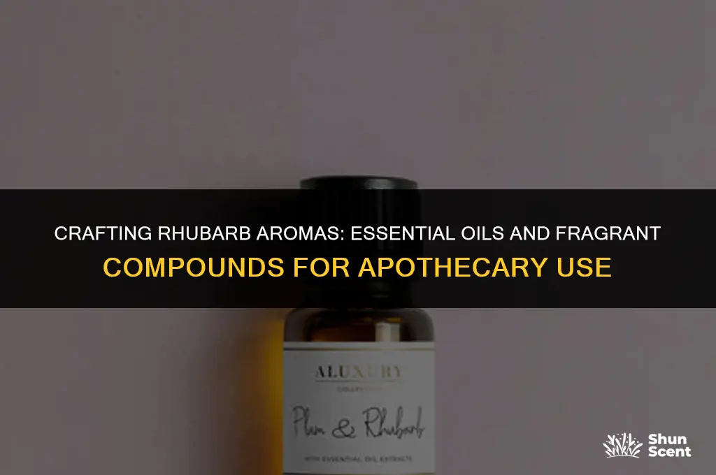 what do you buy to create rhubarb scent in apothicary