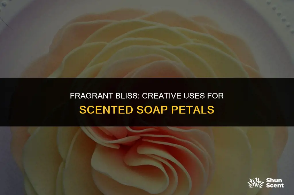 what do you dow ith scented aoap petals