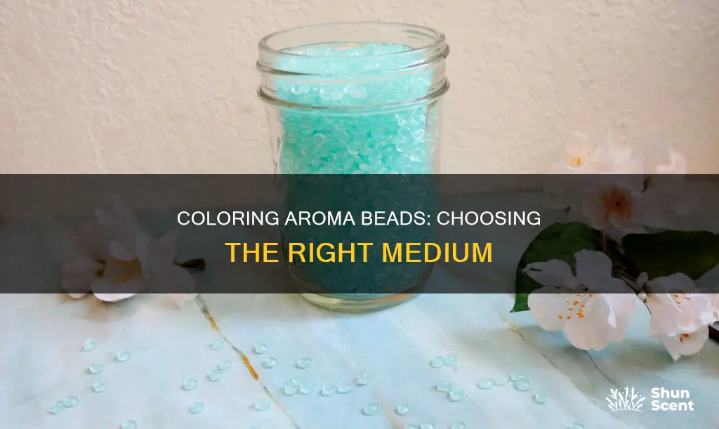 what do you use to color aroma beads