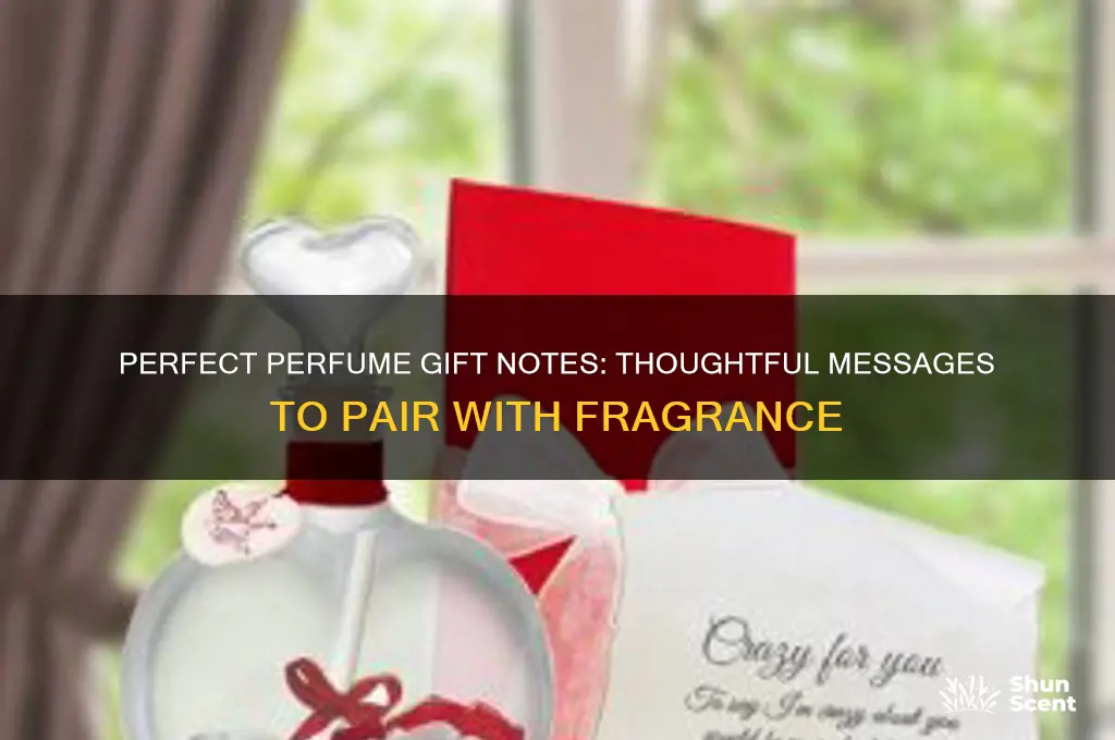 what do you write in a perfume gift