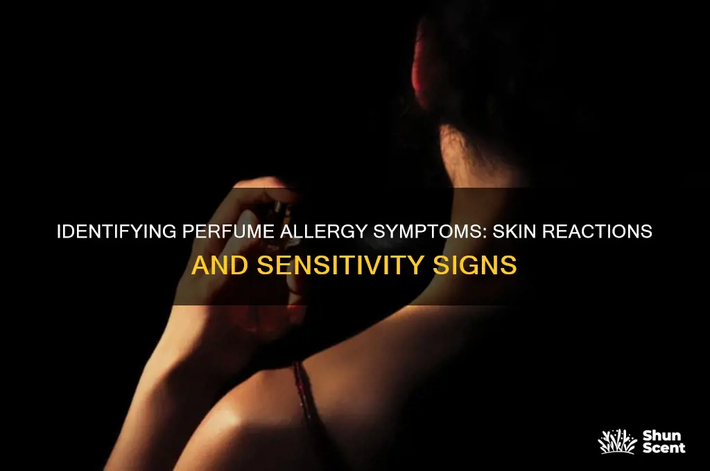 what does a perfume allergy look like