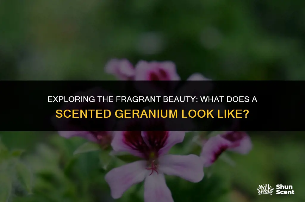 what does a scented geranium look like