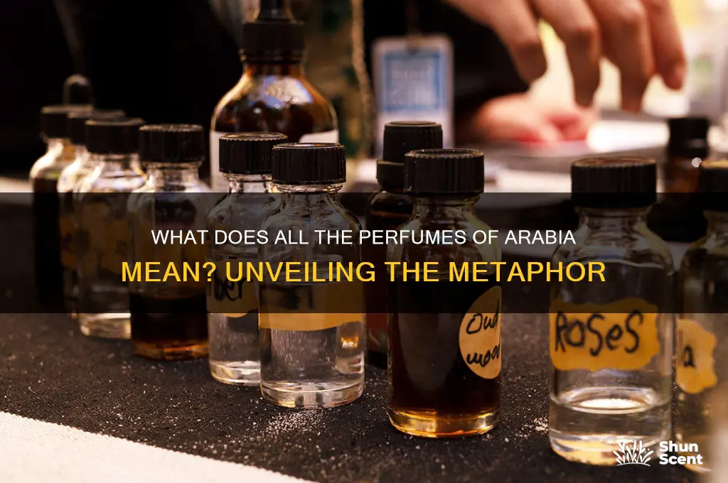 what does all the perfumes of arabia mean