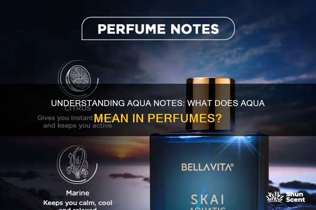 what does aqua mean in perfumes
