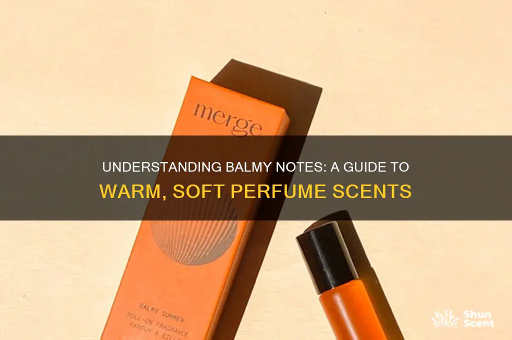 what does balmy mean in perfume