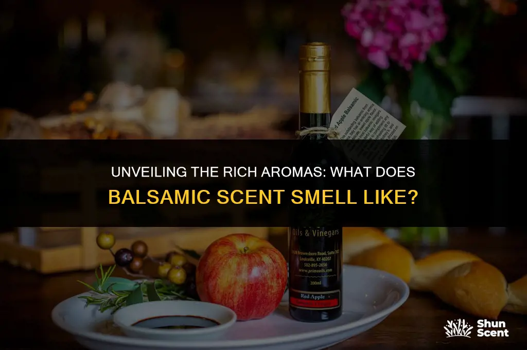 what does balsamic scent smell like