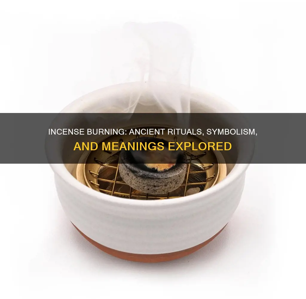 what does burning incense represent