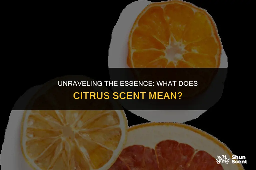 what does citrus scent mean