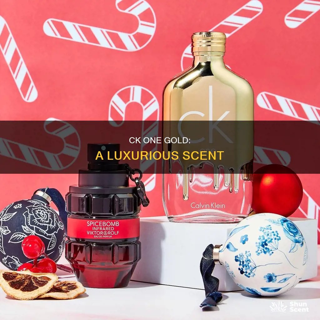 what does ck one gold perfume smell like