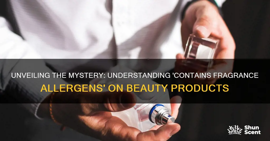 what does contains fragrance allergens mean