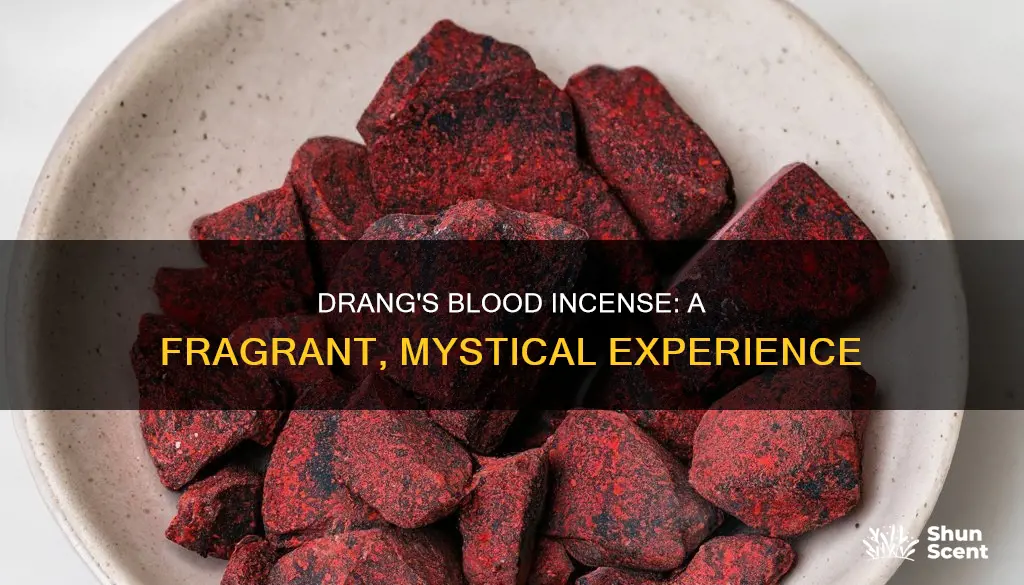 what does drangs blood incense smell like