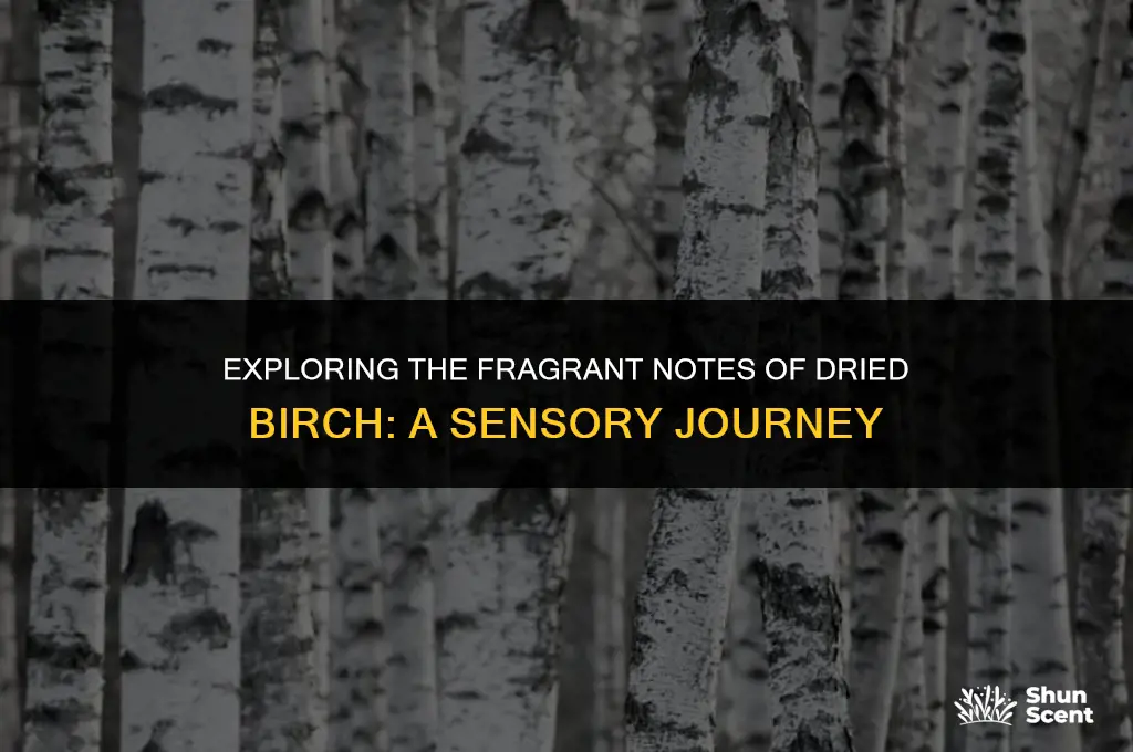 what does dried birch scent smell like