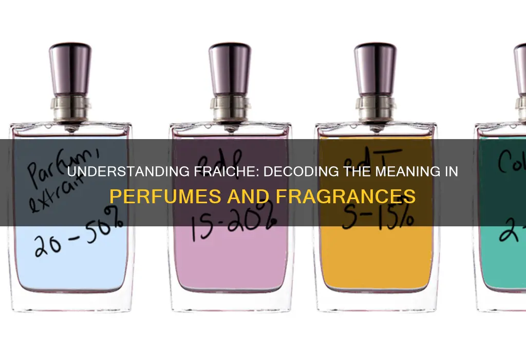 what does fraiche mean in perfume