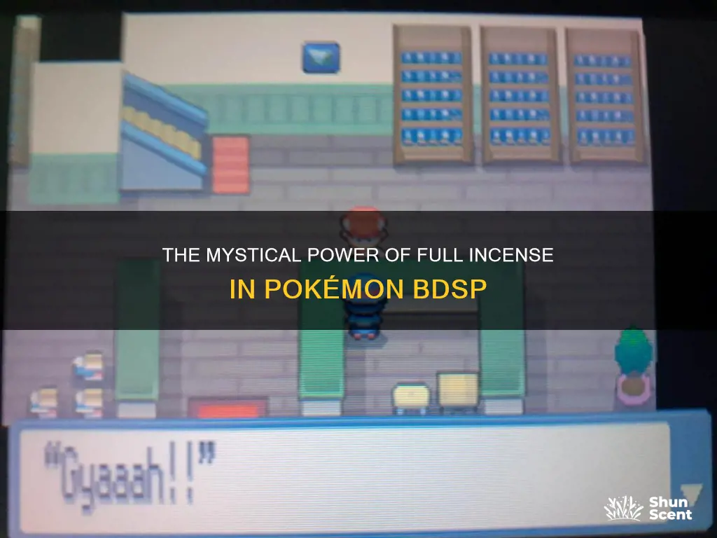 what does full incense do bdsp